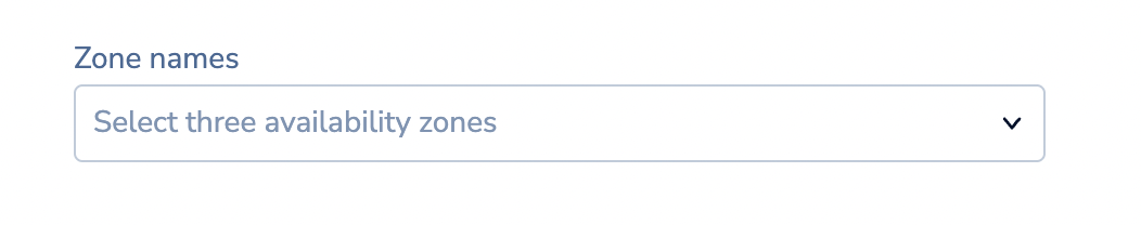 Select Manual selection to select three availability zones when Multi-AZ is enabled.
