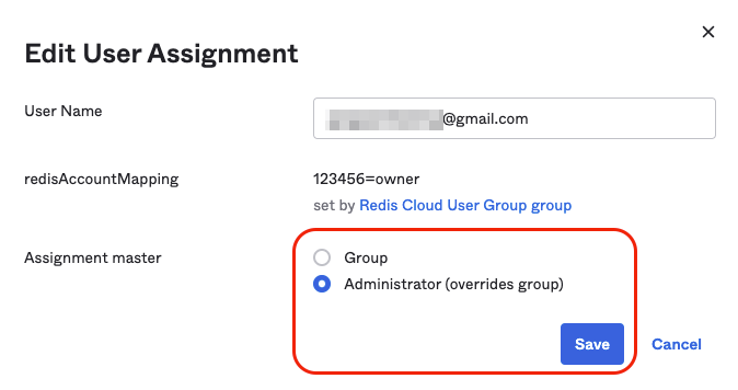 Use the Okta admin console to locate the Org2Org application template.