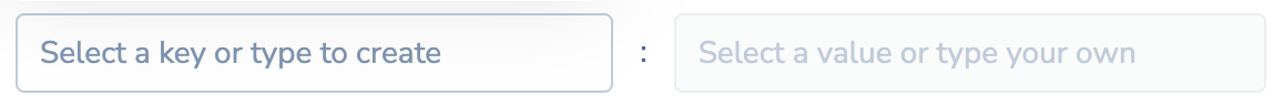 The New tag fields.